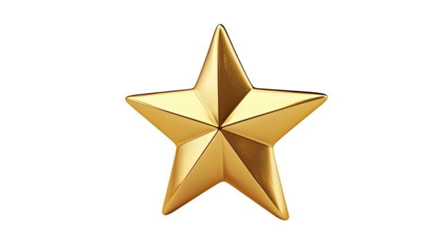 Star on a transparent background