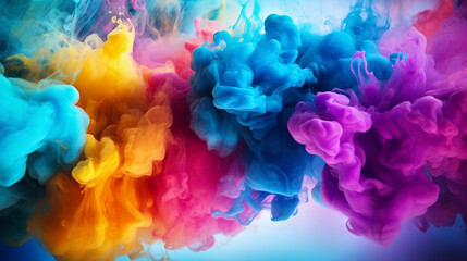 Obraz premium rainbow smoke background