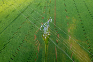 High voltage power line supports