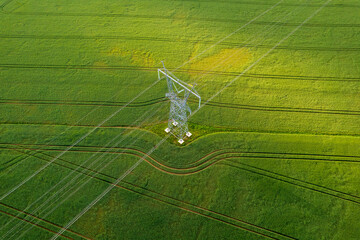 High voltage power line supports