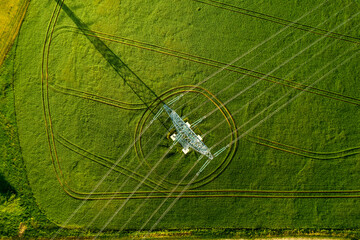 High voltage power line supports