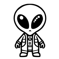 Alien vector  illustration