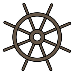 Obraz premium Ship Wheel