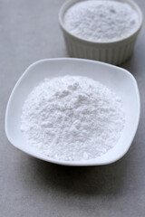 Bowl of baking soda, Sodium bicarbonate powder