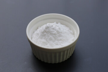 Bowl of baking soda, Sodium bicarbonate powder