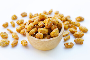 Caramelised peanuts with sesame, Candied peanuts