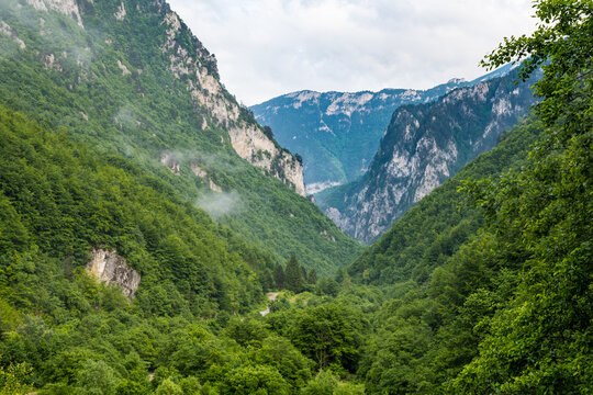 The beautiful nature of Rugova canyon in Kosovo