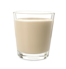 Glass of coffee cream liqueur isolated on white