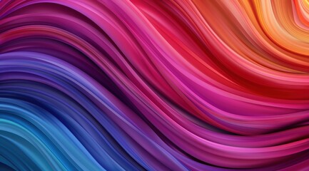 Obraz premium Vibrant abstract color waves