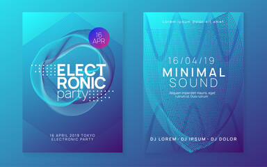 Sound Set. Fest Trance Graphic. Pink Dance Magazine. Violet Dj Banner. Party Poster. Nightclub Radio Illustration. Electro Invite. Blue Sound Set