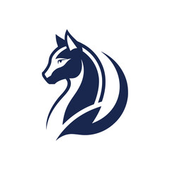Horse head icon illustration