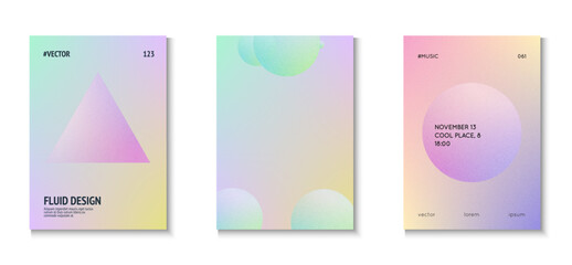 Abstract Background. Hipster Placard. Grain Gradient Shape. Fluorescent Modern Template. Digital Banner. 3d Poster. Blue Texture Minimal Set. Violet Abstract Background