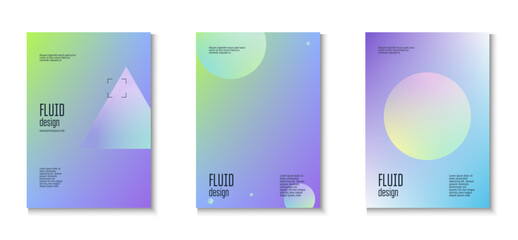 Minimal Poster. Futuristic Modern Illustration. Elegant Banner. Astronaut Memphis Placard. Gradient Shape. 3d Design. Pink Holographic Set. Purple Minimal Poster