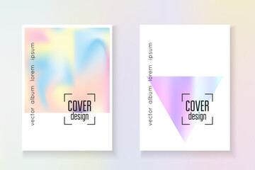 Hologram Fluid. Modern Effect. Pearlescent Shape. Holographic Texture. Digital Concept. Business 90s Template. Blue Neon Cover. Violet Hologram Fluid