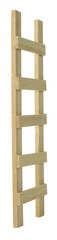 Simple handmade wooden ladder vertical