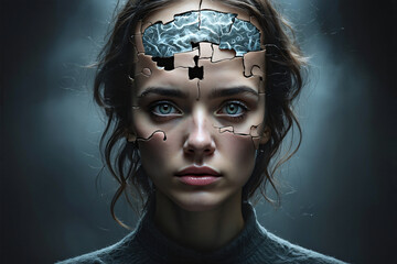 Fractured mind with missing pieces