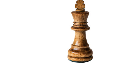 Chess king on isolated transparent background