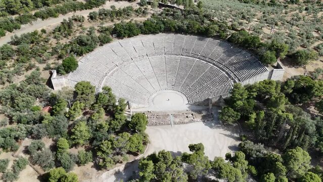The Epidaurus Ancient Theatre is a theatre in the Greek old city of Epidaurus dedicated to the ancient Greek God of medicine, Asclepius.