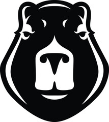 Serious Capybara face with half closed eyes