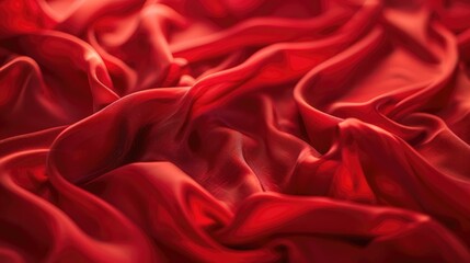 Obraz premium Luxurious red fabric texture as abstract background