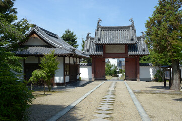 黄檗山萬福寺　参道と総門　京都府宇治市