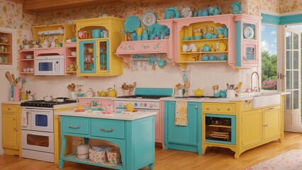 Obraz premium Adorable kitchen gadget gifts with fun colors