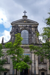 Fototapeta premium De Duif is a church on the Prinsengracht in Amsterdam. De Duif is built in the neo classicist style in 1858 as the Roman Catholic. Amsterdam, the Netherlands.