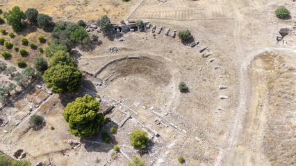 Eleusis, Isthmia, Corinth, Greece. Roman Baths in Isthmi, amazing mosaics!