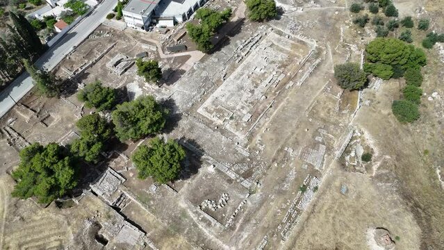 Eleusis, Isthmia, Corinth, Greece. Roman Baths in Isthmi, amazing mosaics!