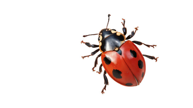 ladybug isolated on white background , transparent png image