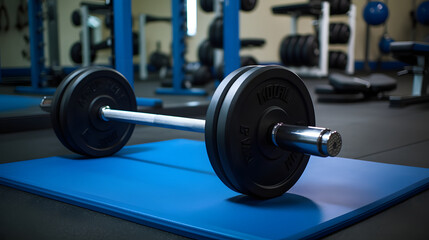 Fototapeta premium Closeup image of a fitness equipment
