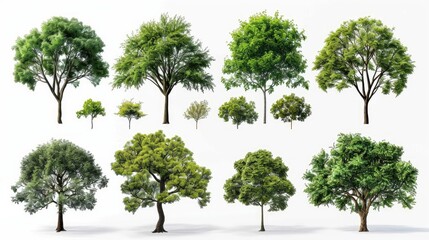 Cut out Collection tree from its original background and replace it with a white background to facilitate selection