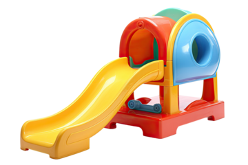 Toddler Toy First Slide Isolated on Transparent & White Background | PNG File with Transparency