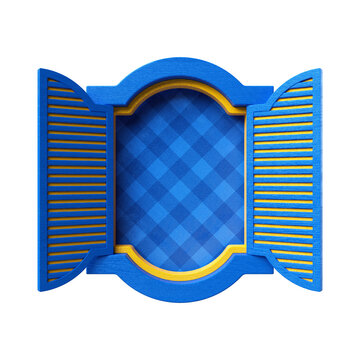 Moldura de madeira madeira elemento 3d para festa junina