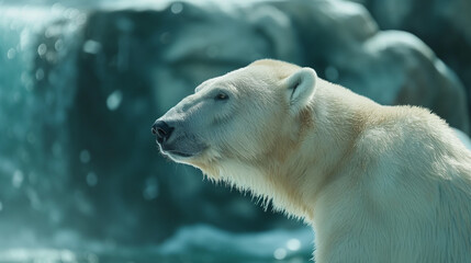 Majestic Polar Bear on Ice
