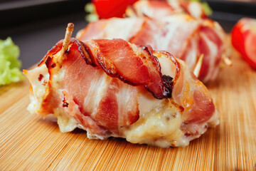Bacon wrapped roasted chicken breast recipe