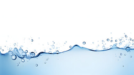 Water splashing above white background