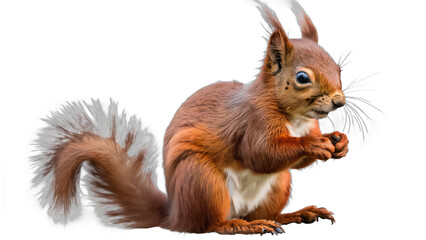 Obraz premium squirrel isolated on white background , transparent png image