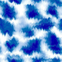 Water blur degrade alcohol ink texture background. Seamless liquid flow stripe effect. Distorted tie dye wash variegated fluid blend. Repeat ombre pattern for sea, ocean, nautical maritime backdrop