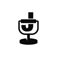 Letter J Podcast Mic logo icon vector template