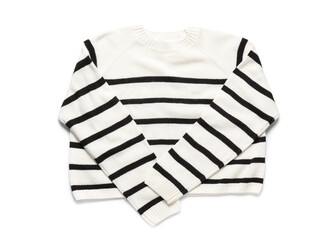 Stylish sweater isolated on white background