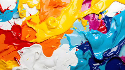 Fototapeta premium colorful paint splash
