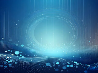 A blue abstract background with dots Shiny blue abstraction