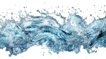 High Energy Fluid Motion Burst with Fresh Aqua Tones