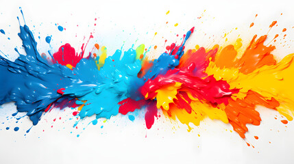 colorful paint splash