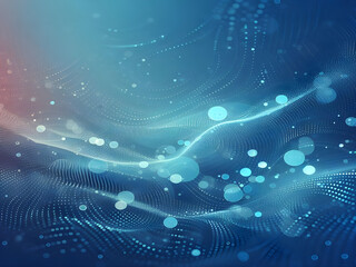 A blue abstract background with dots Shiny blue abstraction