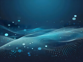 A blue abstract background with dots Shiny blue abstraction