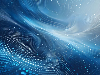 A blue abstract background with dots Shiny blue abstraction