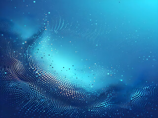 A blue abstract background with dots Shiny blue abstraction