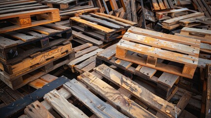 Accumulated pallets